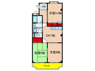 ブル－ムバンノの物件間取画像